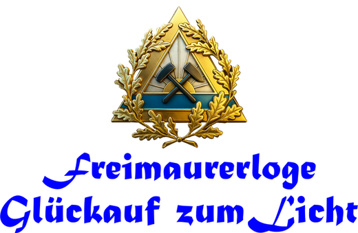 Logo Freimaurerloge „Glückauf zum Licht“